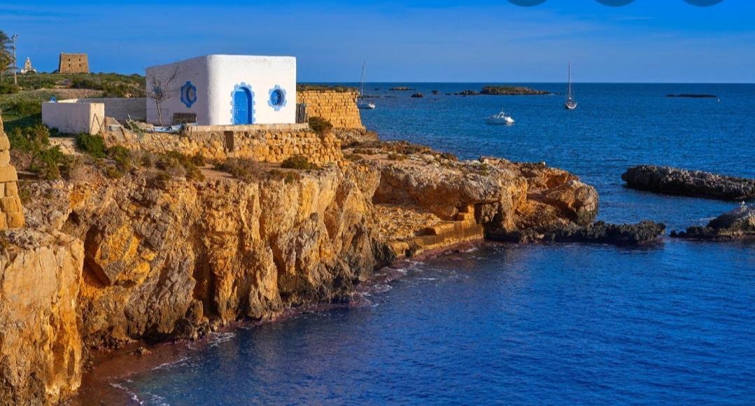 Mediterranean Beach Apartment 180º Sea & Island Views Санта-Пола Екстер'єр фото